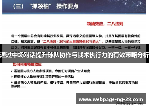 通过中场对话提升球队协作与战术执行力的有效策略分析